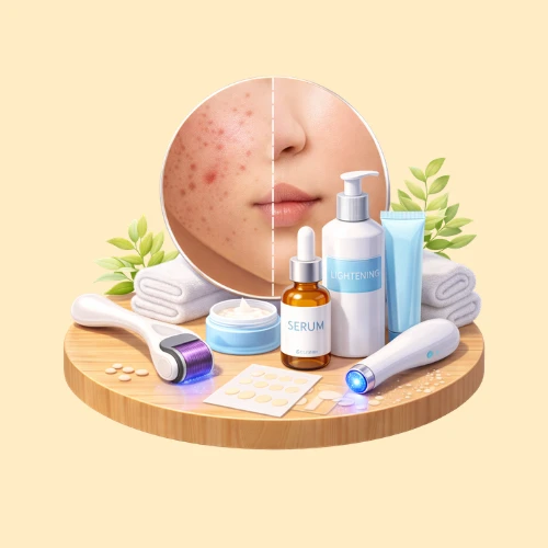 รักษาหลุมสิว รอยดำ & หน้าไม่เรียบ